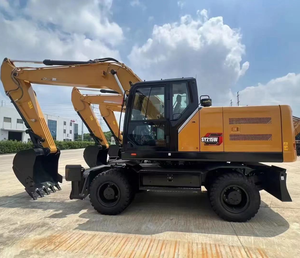 Excavatrice sur pneus SY215W de 20 tonnes et 21 tonnes, <span class=keywords><strong>action</strong></span> rapide et vitesse élevée, dernière pelle avec climatisation - Product Image 3