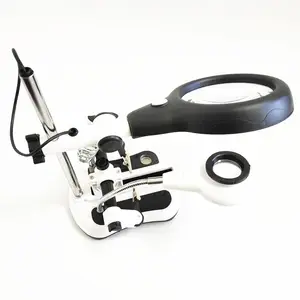 Welding Magnifying Glass Auxiliary Clip Magnifier Soldering Iron Stand Magnifier