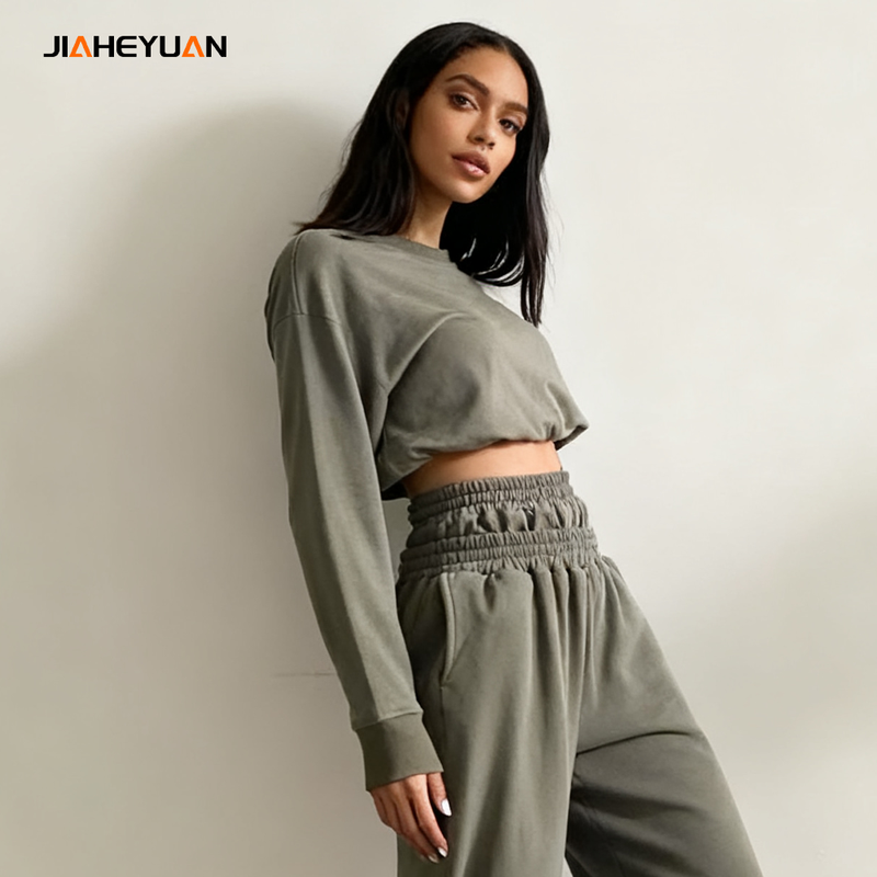 Crop Top Zip up Hoodies and