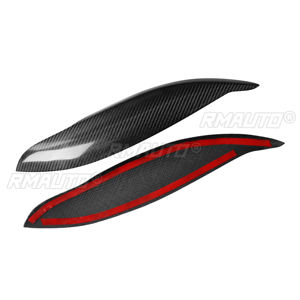 2 pièces de garnitures de phares en fibre de carbone pour Honda Civic 1999-2000, autocollants de voiture, garnitures de phares - Product Image 2