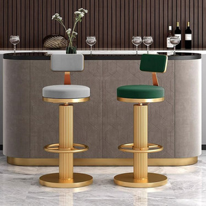 Tabouret <span class=keywords><strong>de</strong></span> <span class=keywords><strong>bar</strong></span> moderne en <span class=keywords><strong>fer</strong></span> doré rose, confortable, rond, pour événements commerciaux, prix <span class=keywords><strong>de</strong></span> gros, pour l'extérieur - Product Image 2