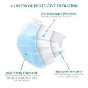 Xiaotu masker wajah <span class=keywords><strong>3</strong></span> lapis, masker wajah berkualitas sekali pakai bersirkulasi dan ramah kulit - Product Image 5
