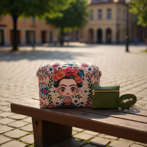 Bolso bandolera Fana Hadara de 21x15 cm, PU, estampado floral vintage, impermeable, con una sola correa, bolso de hombro para mujer - Product Image 2