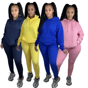 Sidiou Groupe Femmes Sport Survêtement Sportswear Costume Sweat Gym Fitness Formation À Capuche Pantalon Ensemble Jogging Vêtements