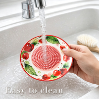 Populaire fijne puree babyvoeding keukenhulp decoratief fruitpatroon 3D conische tanden handmatige keramische gember-knoflook raspplaat