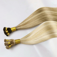 Extensiones de Cabello Humano de 20 Pulgadas, Tejidas a Mano, Sin Costuras, 100% Cabello Remy de Primera Calidad, Trama Invisible, Listas para Enviar