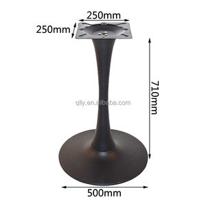 قاعدة أثاث معدنية متينة على شكل زهرة التوليب مع قاعدة مستديرة لطاولات المطاعم التجارية والمقاهي والفنادق - Product Image 2