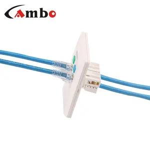 1 2 4 6 יציאת פנים צלחת בריטי סגנון קיר צלחת RJ45 Cat5e Cat6 לוחית קיר צלחת