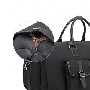 Sac de voyage convertible personnalisé BSCI, sac de voyage pliable avec fermeture éclair, imperméable, pour hommes et femmes - Product Image 5