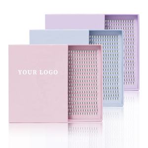 Wholesale Custom Logo Deep-Wave <b>Strip</b> False Eyelashes Natural Lashes with <b>Plastic</b> Cotton Band for Lash Vendors - Product Image 6