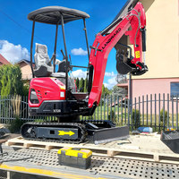 Livraison Gratuite Pelleteuses Kubota Moteur EPA 3,5 Tonnes Mini-Pelle Domestique 1 Tonne 2 Tonnes LANDWARD Mini-Pelle à Vendre