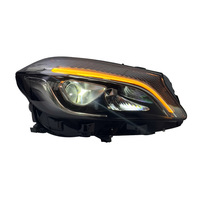 Ensemble de phares à lentille LED modifiés Plug-and-Play pour Mercedes Benz Classe A W176 13-18 Feux de jour multicolores