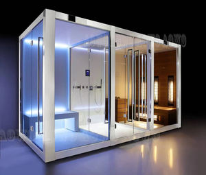 Sauna infrarroja de vapor AOWO, diseño <span class=keywords><strong>noble</strong></span>, control Wi-Fi de alta calidad, ducha fría y caliente, Motor Lingxiao, tamaño personalizado - Product Image 3