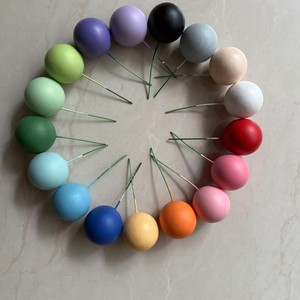 Boules métalliques givrées de qualité alimentaire, assortiment pour la décoration de gâteaux de mariage et la garniture de desserts - Product Image 3