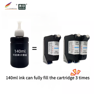 EF254S <span class=keywords><strong>Cartouche</strong></span> d'<span class=keywords><strong>encre</strong></span> jet d'<span class=keywords><strong>encre</strong></span> à solvant rechargeable de remplacement <span class=keywords><strong>pour</strong></span> <span class=keywords><strong>imprimante</strong></span> portable codeur de pistolet 600DPI impression Hgt 1 "254mm - Product Image 5