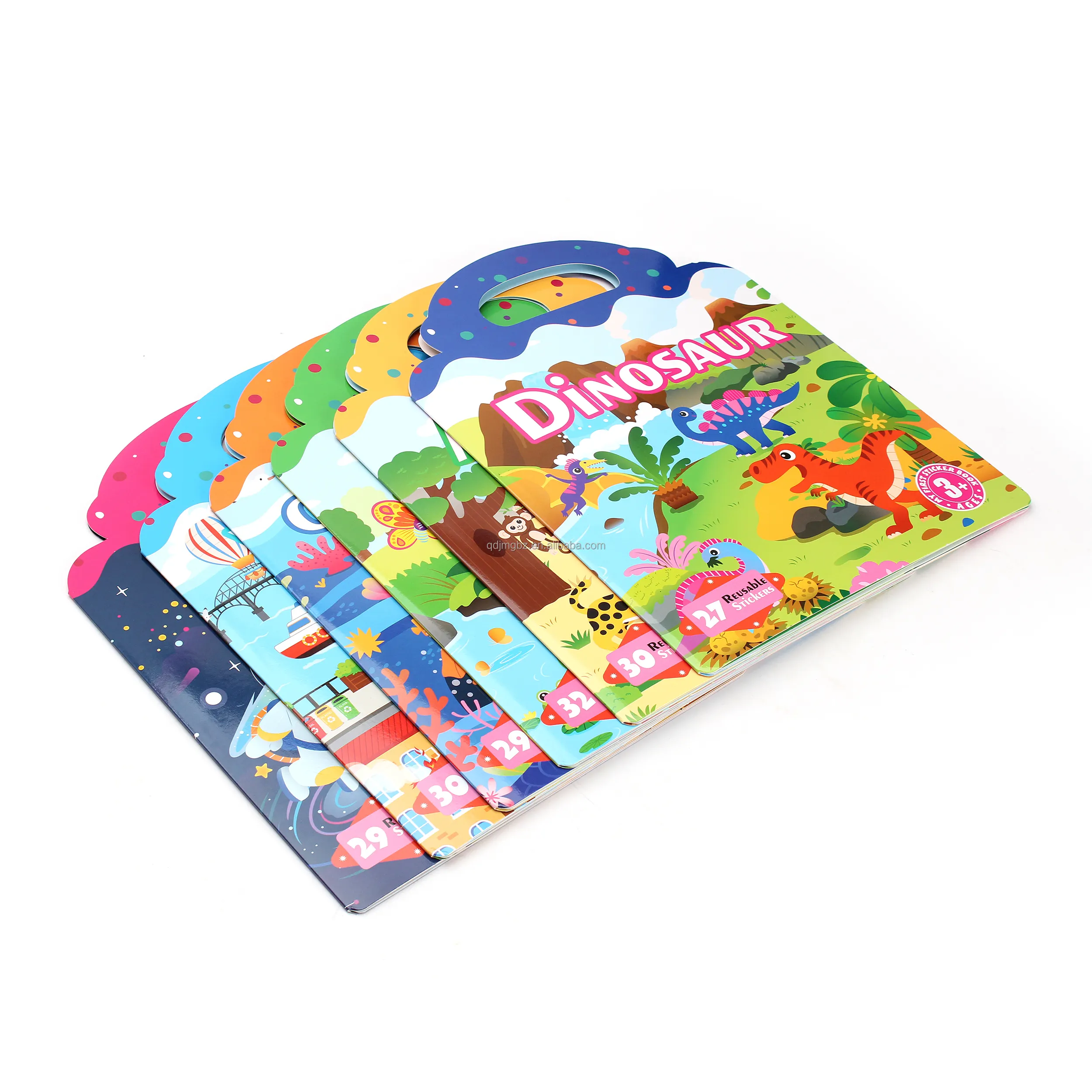 Eco friendly children scrap book stickers Custom logo Sticker book