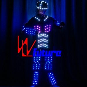 <span class=keywords><strong>Disfraz</strong></span> de Robot LED programable, <span class=keywords><strong>disfraz</strong></span> de baile LED Tron que brilla en la oscuridad, vestidos futuristas, disfraces de LED Robot, ropa Rave para adultos - Product Image 5