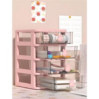 Caja de Almacenamiento de Plástico Pequeña y Bonita, Organizador de Cajones para Cocina, Hogar, Maquillaje, Multifuncional, Simple/Doble