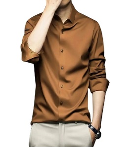 Men's Formal Spring Shirt and Pant Set Soft Comfortable Long Sleeve Quick Dry Breathable for Daily Wear Travel Outdoor - Product Image 5