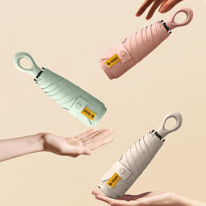 Ombrello UV Mini Creativo a 5 Pieghe con Design Anti-Frattura 6K, Manico ad Anello Elegante, Viola, Regalo Aziendale, Protezione da Sole e Pioggia - Product Image 2