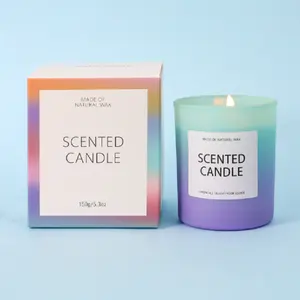 Velas perfumadas sin etiqueta de inspiración nórdica romántica dormitorio cera de abeja Gel cera de parafina casera Ideas creativas pareja Diwali