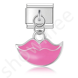 สร้อยข้อมือสแตนเลสสตีล YIWU ดีไซน์รูปปากเซ็กซี่ สีสันหลากหลาย สไตล์อิตาลี - Product Image 4