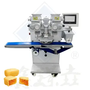 Bäckerei Ausrüstung Kuchen maschine Automatisierung Käse Fleisch bällchen Verkrustung maschine