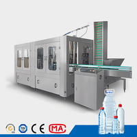 Machine de remplissage 3 en 1 pour bouteilles PET de soda, rinçage, remplissage et bouchage pour usine d'embouteillage d'eau pure, petite entreprise