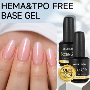 ¡Grandes Ofertas! Gel Base Estable Sin Flujo de 15ml, Excelente Nivelación, Gel Base UV, OEM ODM, Personalización Completa, Sin HEMA ni TPO, Capa Base para Salón - Product Image 1