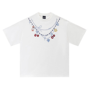 Bán Buôn Mỹ Thời Trang Thương Hiệu Vòng Cổ Gấu In Ngắn Tay Áo T-Shirt Người Đàn Ông Anh Đào Lười Biếng Ins Tiên Tiến Mùa Hè T Áo Sơ Mi Cho Nam Giới - Product Image 1