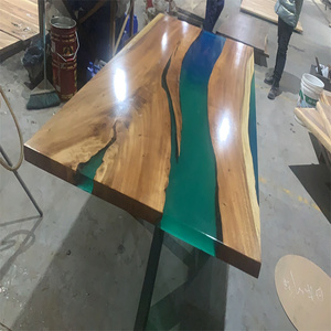 Tavolo in <span class=keywords><strong>legno</strong></span> massello noce, piani di lavoro in <span class=keywords><strong>legno</strong></span>, controsoffitti con live egde e colore naturale - Product Image 4