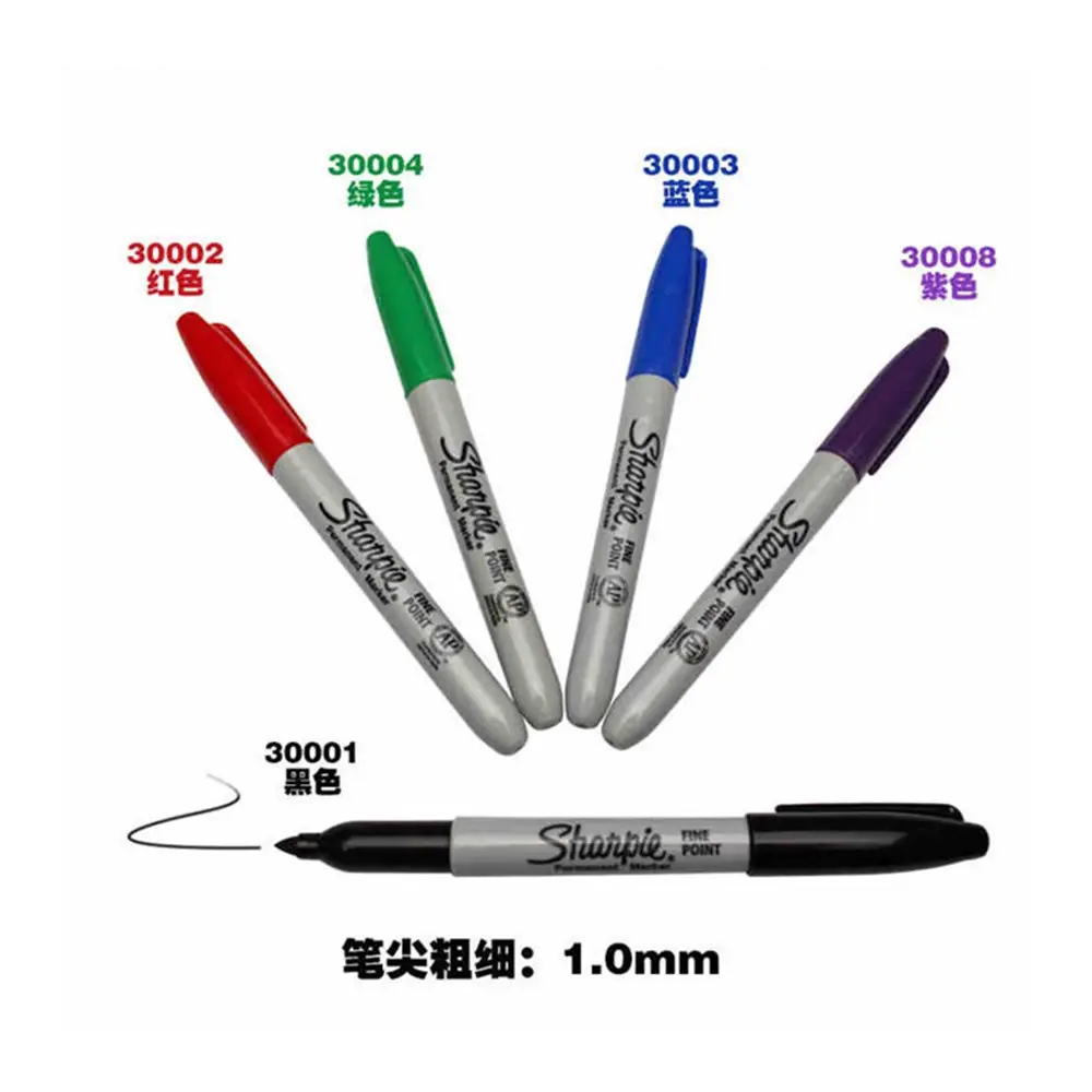 Caneta marcadora de sharpie, de alta qualidade, com base em óleo, caneta marcadora