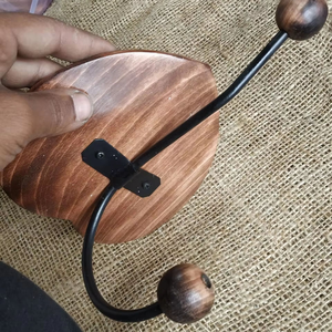 Support mural décoratif gravé pour ballon de basket, poli, pour rangement et présentation, style artistique africain - Product Image 4