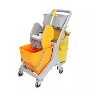 Housekeeping Hospital Folding Janitorial Cart Hotel Room Service Equipment Other Supplies Housekeeping Cleaning Trolley Mop