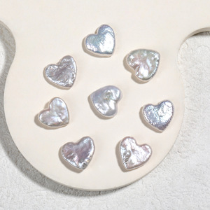 Zhuji Wholesale Natural Heart Shaped Freshwater Pearls Thick/<strong>Fat</strong> White/<strong>Pink</strong>/Purple Good Luster Clean Surface Loose Pearls - Product Image 4