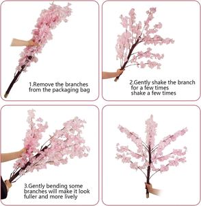 Árbol de Flores de Cerezo Artificial a Precio de Fábrica, Ecológico, Resistente a los Rayos UV, Duradero, Ligero, Personalizable, para Interiores y Exteriores, Bodas - Product Image 2