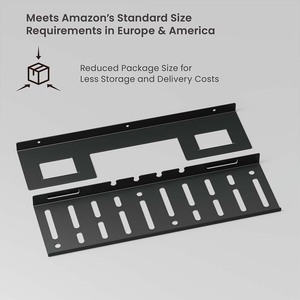 ถาดจัดเก็บสายไฟใต้โต๊ะ CC11-13-1 ขนาดใหญ่ วัสดุเหล็ก พร้อมตะขอเกี่ยวสกรู สำหรับจัดระเบียบสายไฟในสำนักงานและบ้าน - Product Image 4