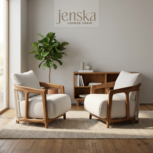 Fauteuil de salon moderne et durable en bois massif avec revêtement en cuir pour le salon, meubles de maison - Product Image 2