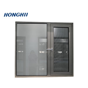 75 Series hiện đại nhôm cử<span class=keywords><strong>a</strong></span> sổ cử<span class=keywords><strong>a</strong></span> sổ kiểm soát côn trùng Swing phong cách với Low E kính và phá vỡ nhiệt khung hợp kim nhôm - Product Image 4