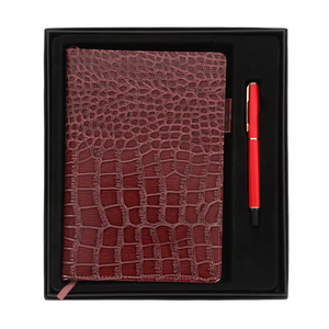 A5 Croc da bìa cứng lót máy tính xách tay với bút 100 sheets in vải bên trong trang kỳ nghỉ Trường Đại Học trình bày - Product Image 1