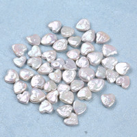 Perles d'eau douce 12-13mm perles en vrac en forme de coeur naturel pour la fabrication de bijoux