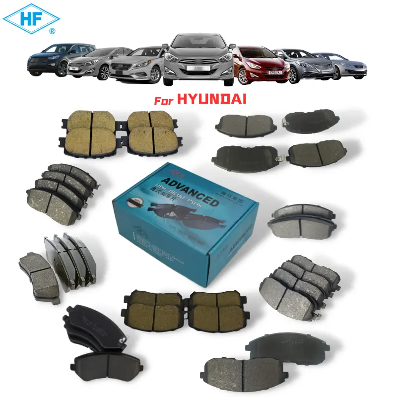 Verwendung für Hyundai Tucson Elantra Accent Sonata I10/20/30 Bremsklappe Auto Bremsteile Auto-Friktion Karbonfaser Keramik-Bremsklappe