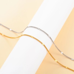 Chaîne fine en acier inoxydable à paillettes, chaînes plates, composants créatifs pour la fabrication de bijoux, fournitures et accessoires - Product Image 2