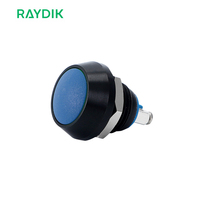 Interrupteur avec bouton-poussoir électronique de jeu momentané, 12mm, 22mm, 24v, rouge, noir, antidéflagrant, haute qualité, 1 pièce
