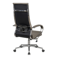 Chaise de bureau ergonomique contemporaine personnalisable en cuir PU, pivotante, pour visiteur, patron, ou direction, avec soutien lombaire, pour la maison ou le bureau