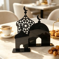Décorations de table pour Ramadan et Aïd, décorations islamiques pour la maison, ornements lune et étoile pour les fêtes