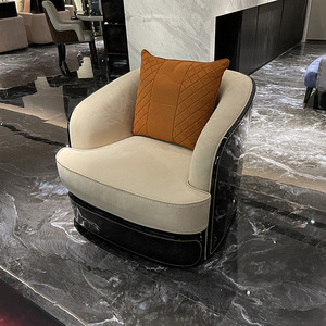 Ensemble de canapé en flanelle en forme de L de luxe léger <span class=keywords><strong>Vuitton</strong></span>, housse amovible lavable, cadre en bois massif, design post-moderne pour grand appartement - Product Image 4