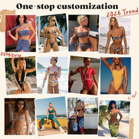 Ensemble de bikini personnalisé à sequins, éco-responsable, drapeau jamaïcain, sexy, à nouer sur le côté, maillot de bain triangle pour femme, idéal pour les vacances à la plage et les centres de villégiature, vente en gros