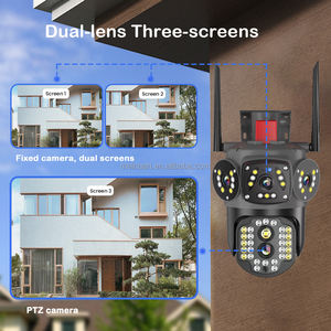 2024新款三视频4k无线4G LTE闭路电视PTZ户外摄像机V380 Pro 4G sim卡安全摄像机 - Product Image 2