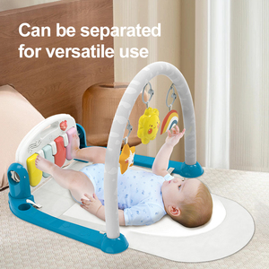 Transat Évolutif Portable 2-en-1 avec Tapis d'Éveil Musical Piano, Siège <span class=keywords><strong>Bébé</strong></span> Pliable à 4 Positions Inclinables - Product Image 5